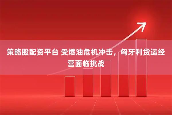 策略股配资平台 受燃油危机冲击，匈牙利货运经营面临挑战